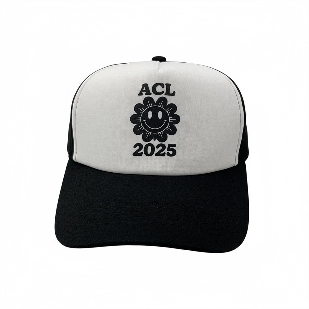 AUSTIN CITY LIMITS Music Festival Black and White Trucker Hat NEW